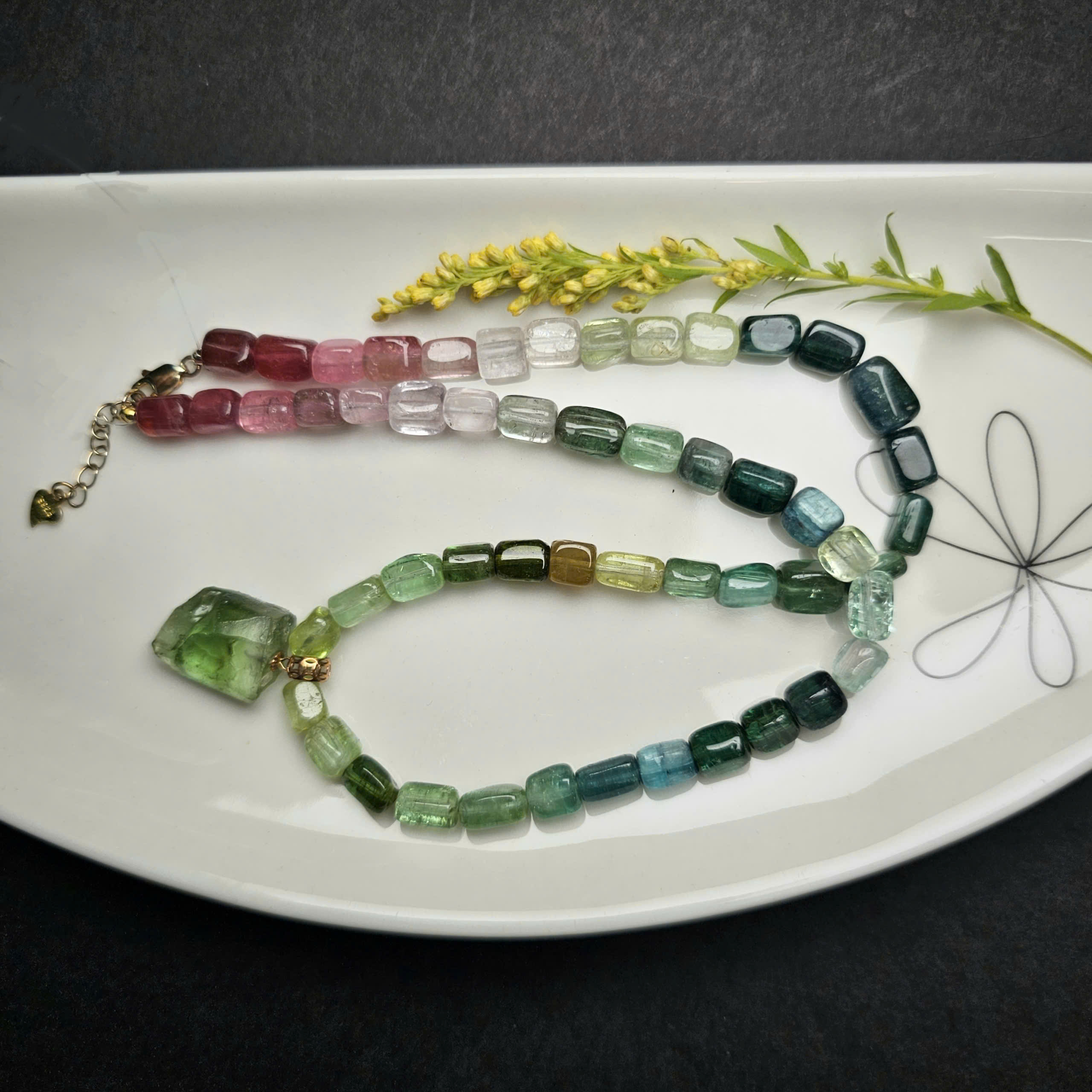 Chuỗi cổ kèm mặt dây Tourmaline - Hình ảnh 4