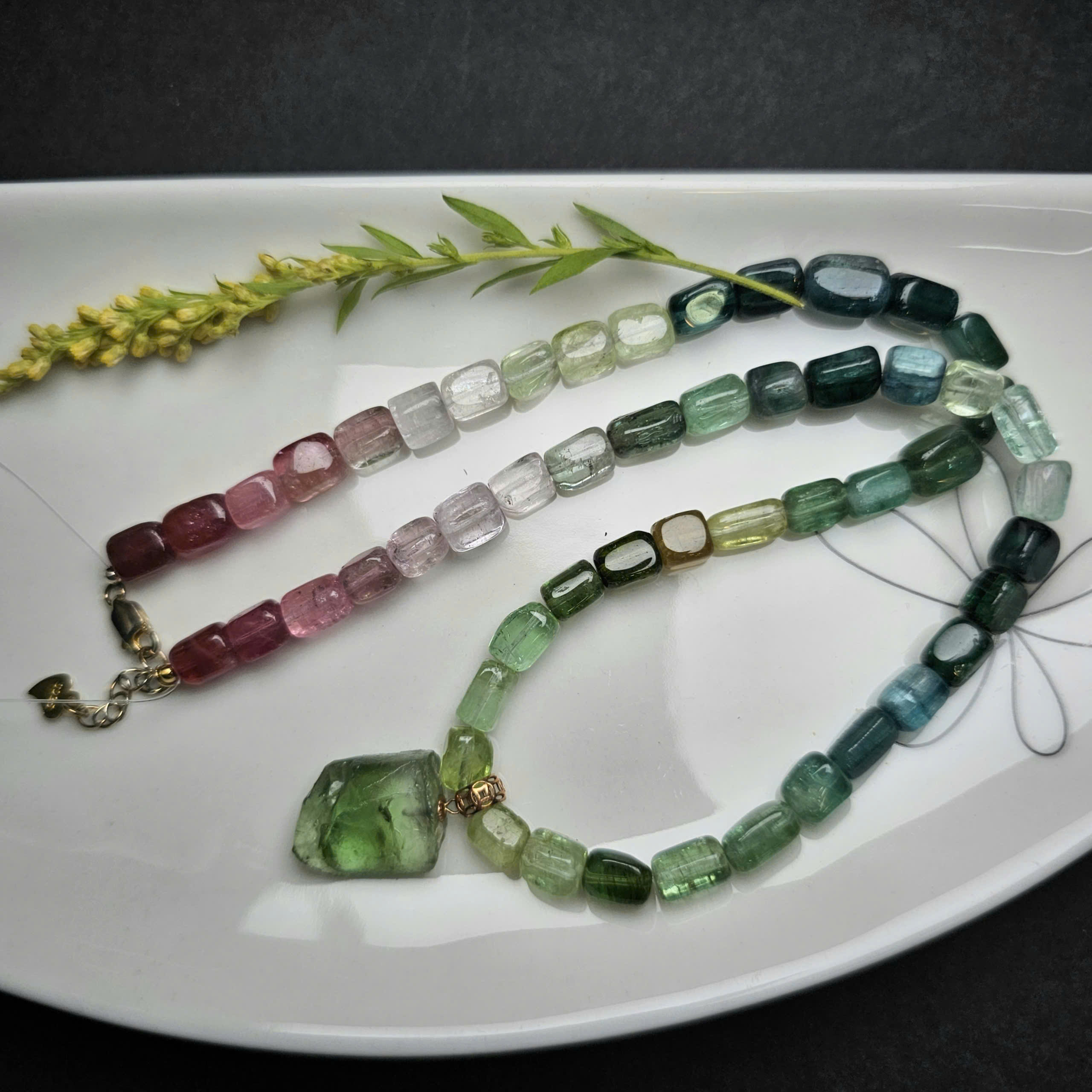 Chuỗi cổ kèm mặt dây Tourmaline - Hình ảnh 3