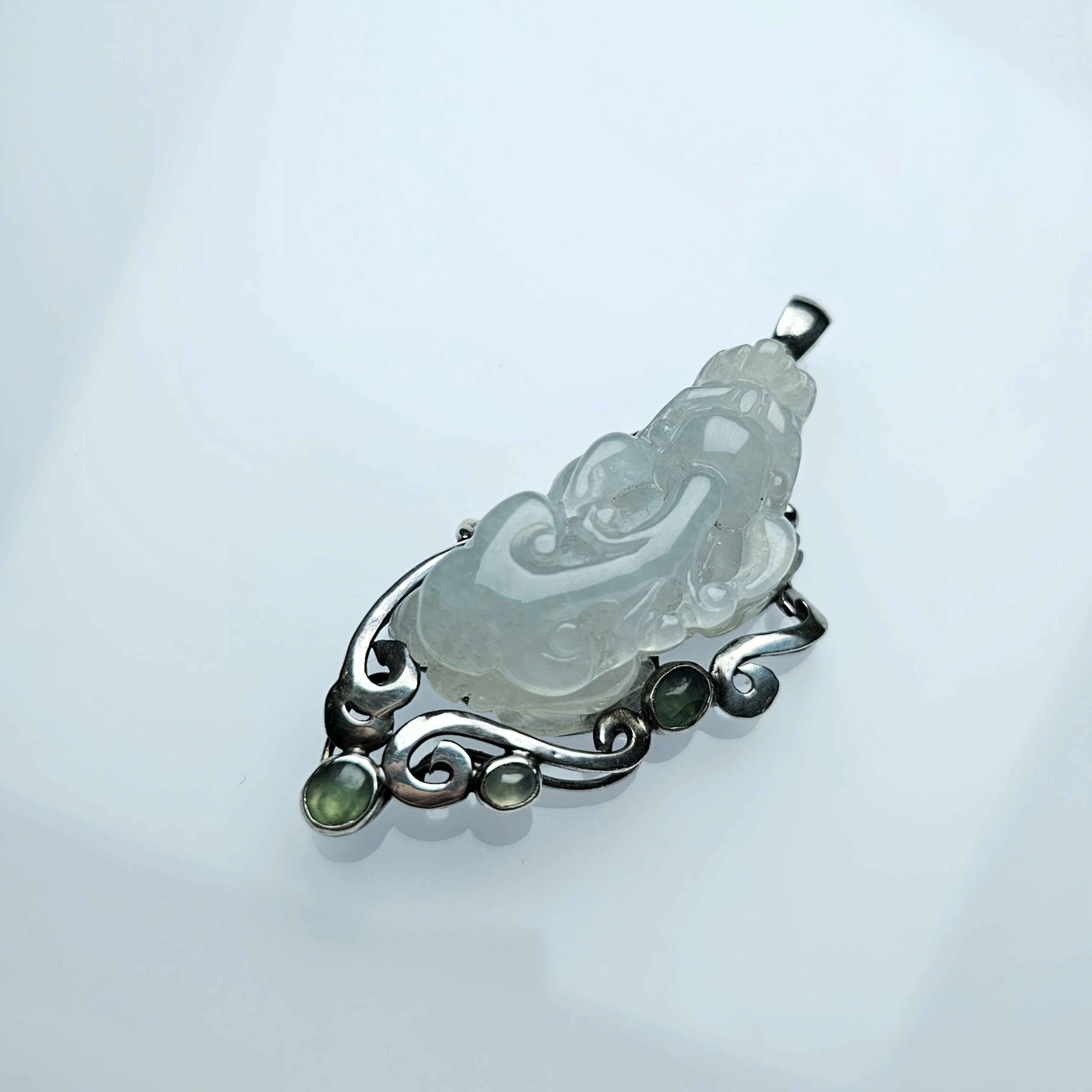 Mặt dây tỳ hưu Ngọc bạc - Hình ảnh 3