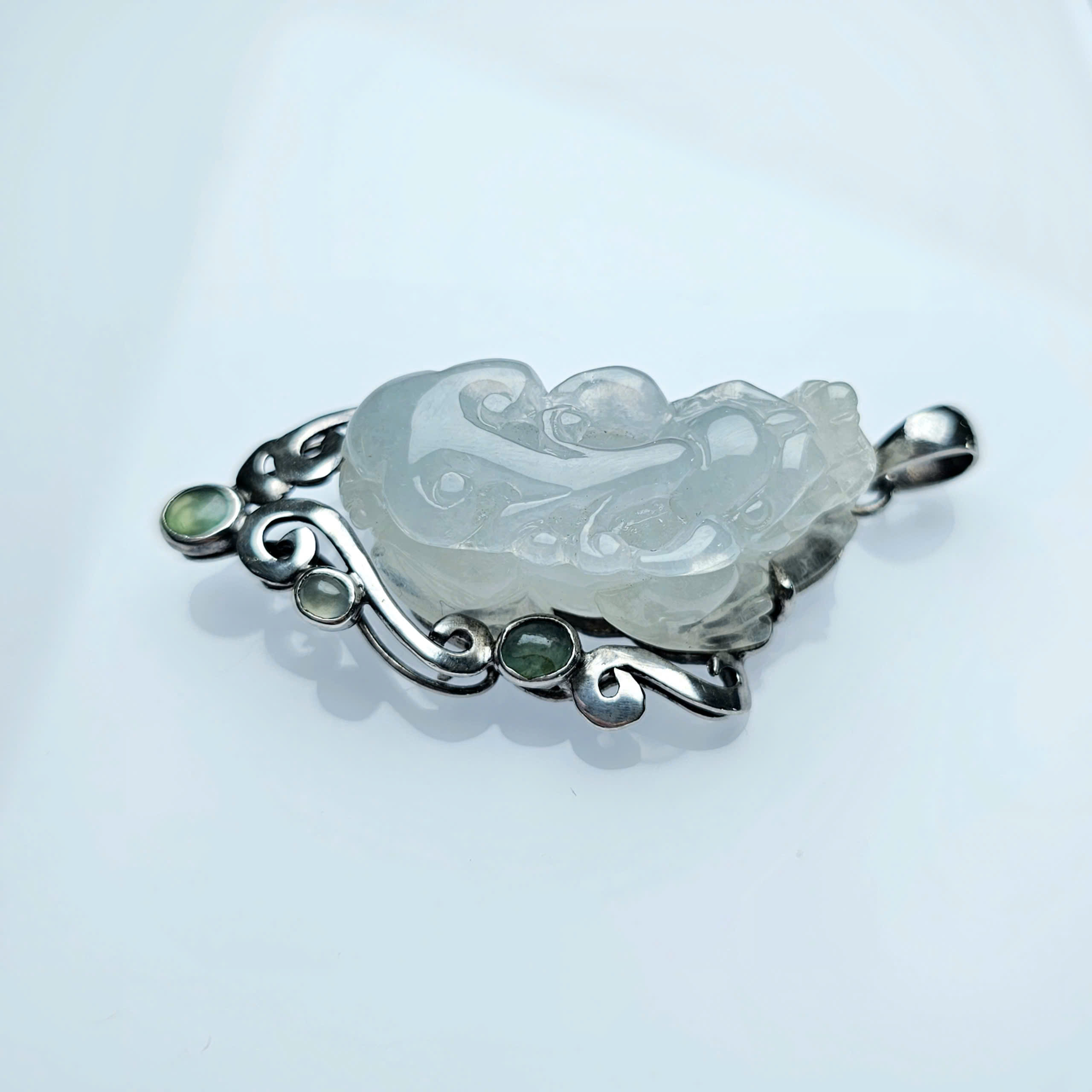 Mặt dây tỳ hưu Ngọc bạc - Hình ảnh 4
